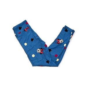 Tween LuLaRoe DIsney Leggings NEW Fits 00-0 Fabulous Minnie Mouse Polka Dot